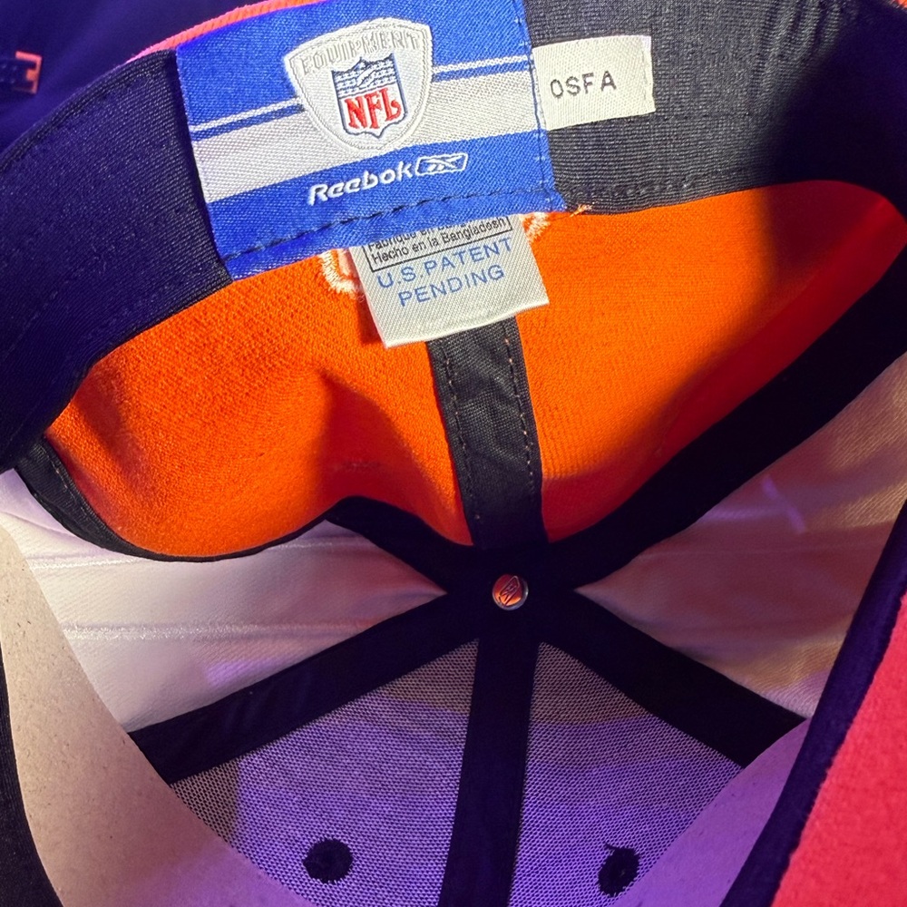 NFL/Reebok Cincinnati Bengals Orange and Black Cap NWT Stitched on Logo - Picture 5 of 8